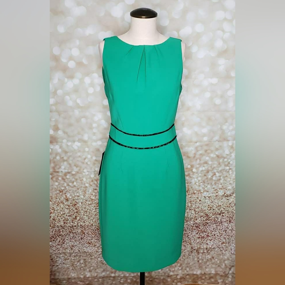 Green With Black Lace Dress From The Limited